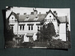 Képeslap,Mezőhegyes,tanácsháza látkép,részletek, 1962-