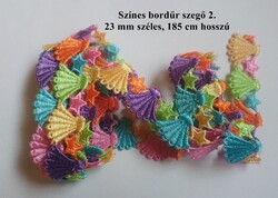 Színes mintás csipke bordűr szegő szalag 2.