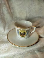 Bavaria porcelán kávés csésze Lübeck város címerével