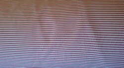 Sötétrózsaszín csíkos vászon anyag méteráru textil