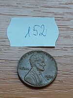 USA 1 CENT 1964  / D,  Abraham Lincoln, Réz-Cink  152