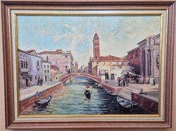 Czinege Zsolt - Velence   ( olaj - farost 70x50cm)