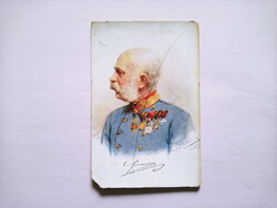 Habsburg Ferenc József 1916 postatiszta KÉPESLAP