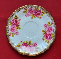 Winterling Bavaria német porcelán tányér kistányér csészealj rózsa virág mintával