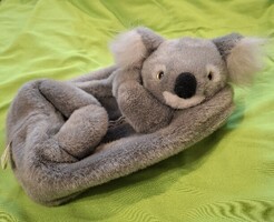 Bájos plüss koala,  kozmetikai/ babatörlő kendő tartó! Nagyon szép, kíváló állapotban!  35 x 21 cm