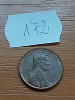 USA 1 CENT 1971  / D,  Abraham Lincoln, Réz-Cink  172