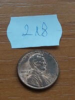 USA 1 CENT 1989 D, Cink réz bevonattal, Abraham Lincoln  218