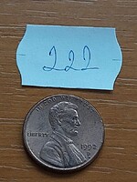 USA 1 CENT 1992 D, Cink réz bevonattal, Abraham Lincoln  222