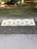 NÉMETH ÉVA gyapjú falvédő falikárpit faliszőnyeg 180x60cm.