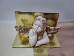 Porcelán angyalka, 9,5 cm