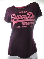 EREDETI SUPERDRY VINTAGE (M) CSINOS RÖVID UJJÚ NŐI PÓLÓ FELSŐ