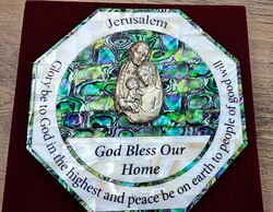God bless our home házi áldás ajándék mozaikból