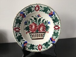 Hollóházi falitányér 23cm.