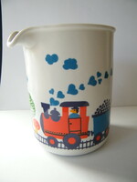 Vintage Thomas (Rosenthal) porcelán bevonatos fém kancsó