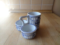 Régi-antik porcelán asztali sótartó