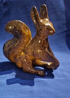 Kerámia mókus figura nipp