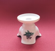 Augarten Wien Austria osztrák porcelán gyertyatartó arany széllel