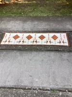 NÉMETH ÉVA gyapjú faliszőnyeg falikárpit falvédő 176x50 cm.