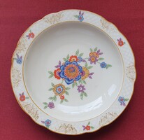 Schumann Bavaria német porcelán kínáló tányér tálka virág mintával