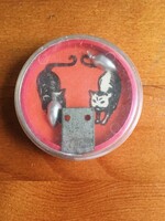 Golyós trafikáru dupla oldalas béka+cicák- Retro játék