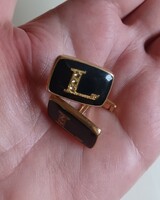Mandzsetta gomb " L" monogrammal - retro
