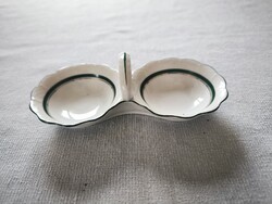 Herendi porcelán asztali fűrész tartó só bors tartó