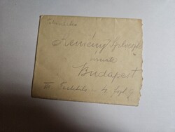 1911-es 2x 5 Fillér bélyeg levélen Sopron