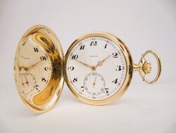 GYÖNYÖRŰ,ANTIK ,ZENITH 14 KARÁTOS ARANY ,DUPLAFEDELŰ ZSEBÓRA.1918
