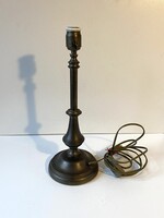 ANTIK, ELEGÁNS, RÉZ ASZTALI LÁMPA ERNYŐ NÉLKÜL 40 CM
