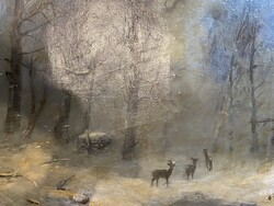 Nagyméretű erdei olaj, vászon