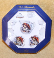 Hummer Reutter porcelán mini teás készlet babaház, baba dekoráció, kellék