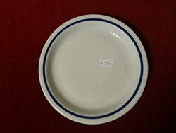 Alföldi porcelán, kék csíkos kistányér, átmérője 17 cm. Jókai