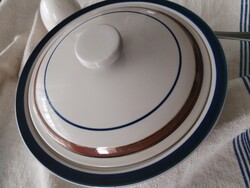 Japán, kőporcelán - köretes tál , kézi festetten. / Yamato
