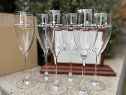 Moët & Chandon Imperial pezsgőspoharak MOËT reklámtáblával