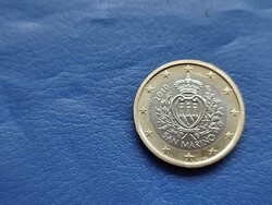 SAN MARINO 1 EURO 2010 BIMETÁL! UNC! RITKA ÉVSZÁM!