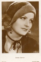 Képeslap: Külföldi színészek, Greta Garbo.