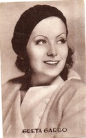 Képeslap: Külföldi színészek, Greta Garbo.