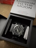 OMEGA karóra,Swatch Moonswatch Speedmaster óra + DOBOZ,összes modell,12 szín-bolygó