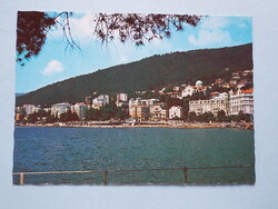 Képeslap (68) - Jugoszlávia (Horvátország) - Opatija (Abbázia) látképe 1980-as évek