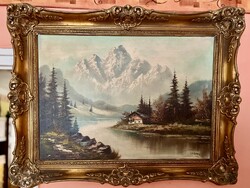 S.BRANDL (Aukciós német festő) BAJOR TÁJ 50x70cm
