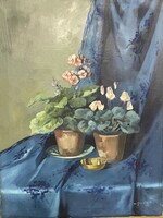 1Ft-ról(!)Murin Vilmos - Kék leples..60x80cm