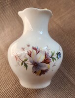 Aquincum porcelán virág mintás váza, hibátlan