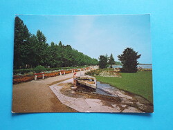Képeslap (68) - Balatonfüred - Sétány 1970-es évek - (Foto: Szelényi László)
