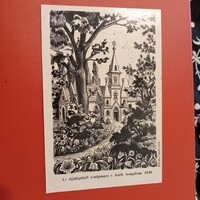 Fábián Imre (Szatymaz, rk. templom 1938.) Rajz, metszet, Levelezőlap, képeslap?