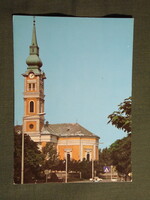 Képeslap,Mezőkövesd,Róm. kat. templom,park,utca látkép,részlet, 1982-