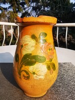 ANTIK VIRÁGOS MEZŐTÚRI KÖCSÖG, 22 cm
