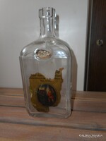 HOBÉ régi dombornyomott üvege (cimkemaradvánnyal)