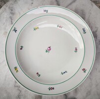 Antik Bécsi rózsàs vastag porcelán tàl sültes pecsenyés kínáló tàl.Altwien kézi festett! 1810-ből
