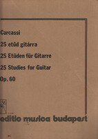 25 etűd gitárra - Matteo Carcassi