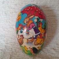 Húsvéti papírmasé tojás.17,5 x 11 cm.